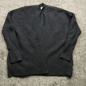 Moth by Anthropologie Cardigan Women's Medium Gray Wool alpaca merino  OpenFront